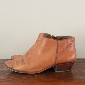 Steve Madden Tan Leather Ankle Boots Size 11